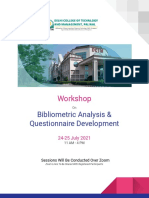 Workshop: Bibliometric Analysis & Questionnaire Development