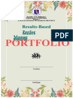 Results-Based Perfor Mance Manag Ement System: Portfolio