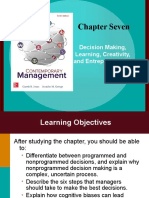 Decision Making & Organizational Learning