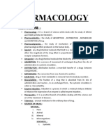 Pharmacology: Key Terms