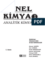 Genel Kimya Analitik Kimya