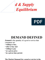 Demand Supply Equilibrium
