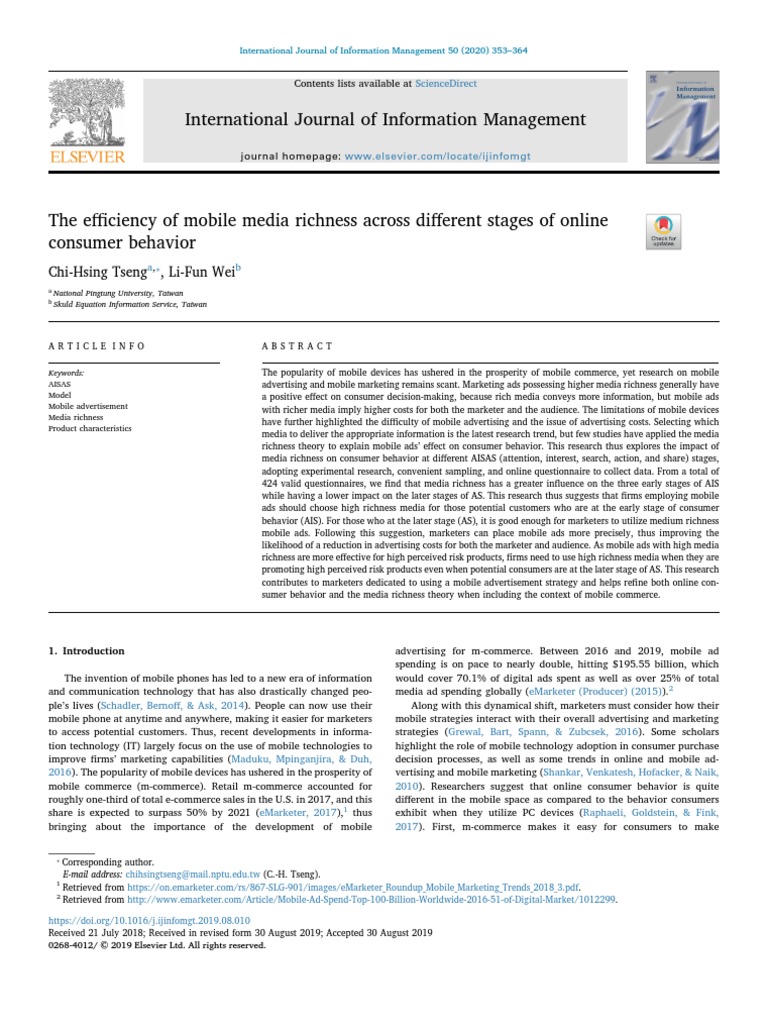 10 1016@j Ijinfomgt 2019 08 010 | PDF | Consumer Behaviour | E Commerce