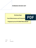 Cost Effectiveness and Productivity KPIs ANSPs-2001