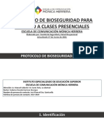 Protocolo Bioseguridad Retorno a Clases Presenciales 2021