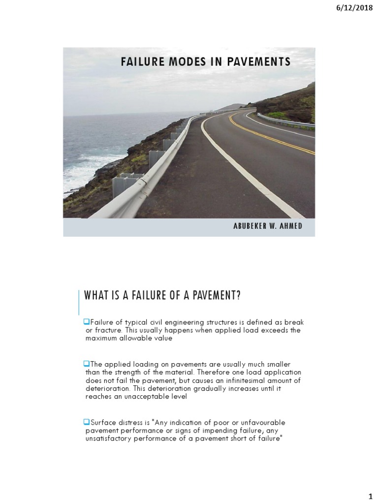 Types of Pavement Distress Explained | PDF | Road Surface | Fracture