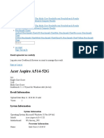 Acer Aspire A514-52G: Result Information