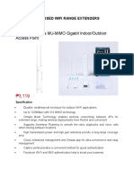 Proposed Wifi Range Extender