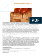 Testing DC Cables & Accessories: Experience & Requirements: Test Procedures