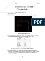 LPF Simulation and MOSFET Characteristics