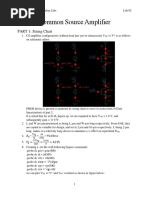 Common Source Amplifier: PART 1: Sizing Chart