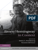 Moddelmog & Del Gizzo 2013 Ernest Hemingway in Context