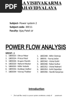 POWER FLOW ANALYSIS