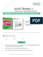 Quick Notes: Activate Your Lessons With Meaningful Activities