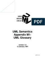 UML Semantics Appendix M1-UML Glossary: 13 January 1997