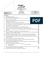 Bio 10th - Respiration - Extensive Test