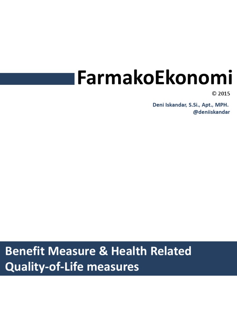 5 Health Related QualityofLife Measures PDF Health Economics