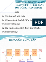 Chương 2 - Nguồn Cung Cấp Và Ổn Định Điểm Làm Việc Cho Transistor