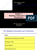 Lecture 05 - Chap 3 Modeling of Generators and Transformers