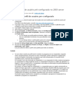 Criar Um Perfil de Usuário Pré-Configurado No 2003 Server