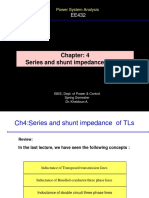 Series and Shunt Impedance of TLS: Power System Analysis