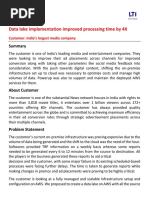 Data Lake Implementation Improved Processing Time by 4X