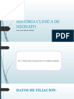 Historia Clinica de Neonato