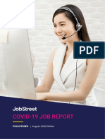 JobStreet COVID 19 Job Report Philippines August 2020