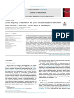 Journal of Phonetics: Fabian Tomaschek, Denis Arnold, Franziska Bröker, R. Harald Baayen