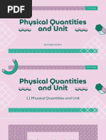 Physical Quantities and Unit: 9th Grade