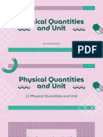 Physical Quantities and Unit: 9th Grade
