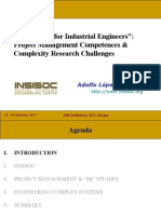 " The Future For Industrial Engineers": Project Management Competences & Complexity Research Challenges