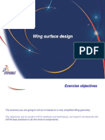 Wing surface design
