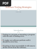 UNIT 8 - Software - Testing - Strategies