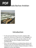 Download Narmada Bachao Andolan ppt by Sajjana Rajguru SN51715361 doc pdf