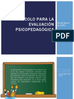 PROTOCOLO PARA LA Evaluación Psicopedagógica