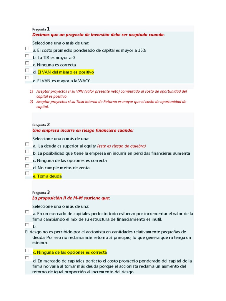 Finanzas: Evaluación de Inversiones y Riesgos | PDF | Deuda | Arbitraje