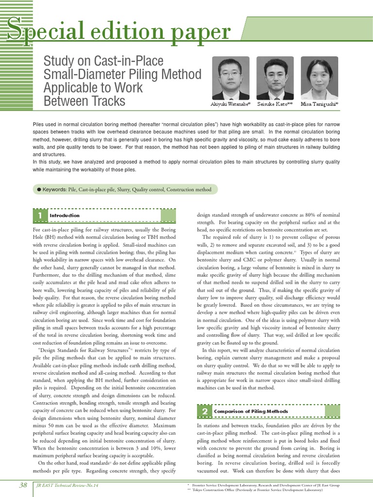 Pecial Edition Paper Pecial Edition Paper | PDF | Deep Foundation ...