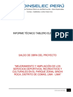 Informe Tableros Electricos