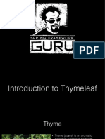 Introduction To Thymeleaf