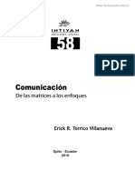 0. Torrico Villanueva, E., Comunicación, De Las Matrices a Los Enfoques.