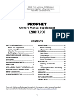 2007 Prophet Owners Manual Supplement En