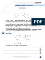 Teoria Relatividade Especial Exercícios