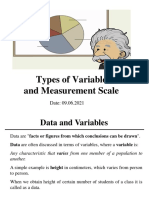 Types of Variables and Measurement Scales