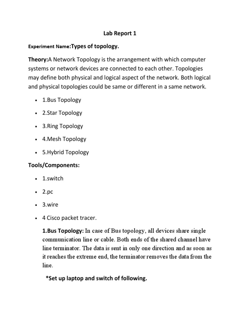 ring topology packet tracer