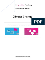 Climate Change - Lesson Notes NEW