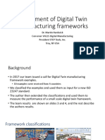 Assessment of Digital Twin Manufacturing Frameworks