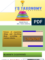 Bloom's Taxonomy PPT, by Pooja Godiyal