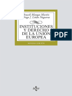 Araceli Mangas Martín - Diego J. Liñán Nogueras - Instituciones y Derecho de la Unión Europea (2020, Tecnos)