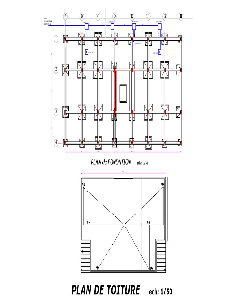 Plans de Fondation et de Toiture | PDF